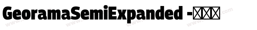 GeoramaSemiExpanded 字体转换
